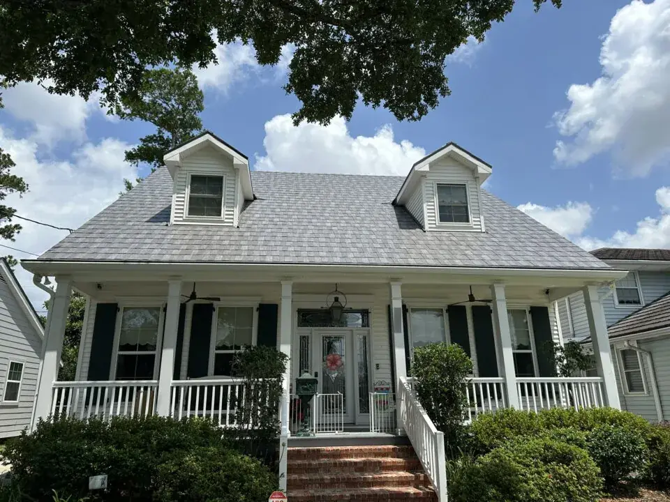 Centura steel shingle metal roof
